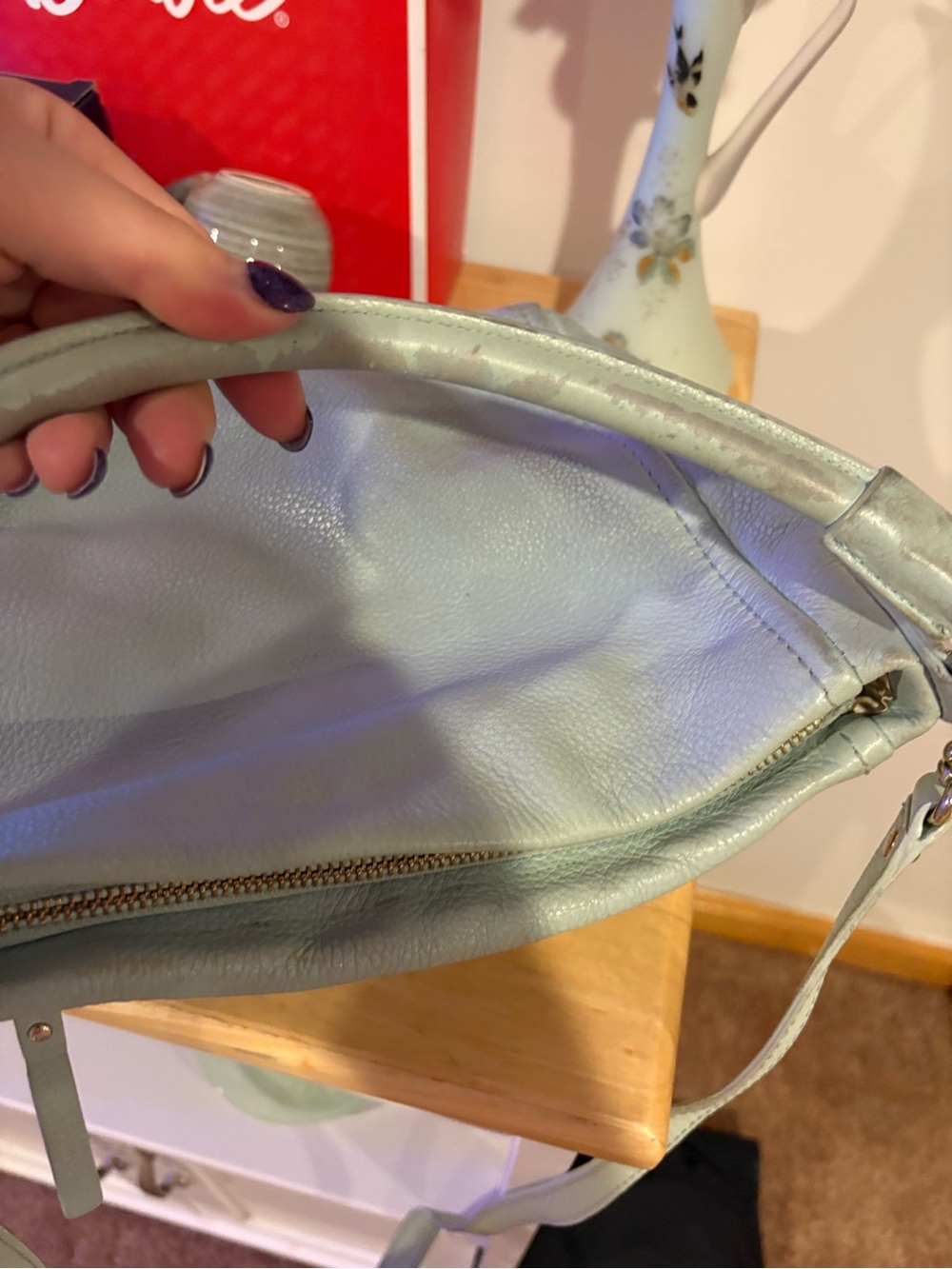 kate spade Light blue Pebbled Leather Shoulder Bag - Picture 12 of 12